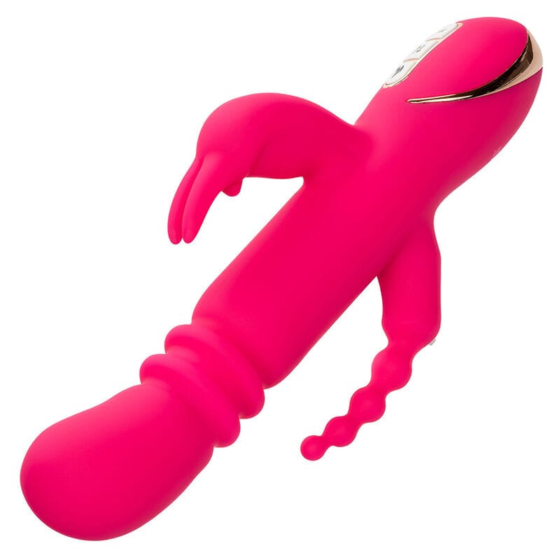 Rabbit-Vibrator Jack Fantasy Dreifach Beheizt Rosa 14,5 x 3,75 cm – Ansicht 5