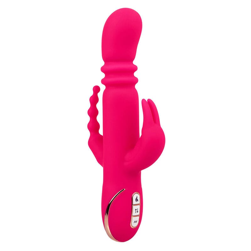 Rabbit-Vibrator Jack Fantasy Dreifach Beheizt Rosa 14,5 x 3,75 cm – Ansicht 2