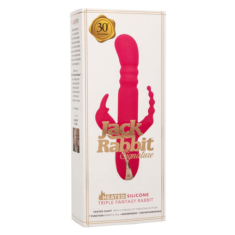 Rabbit-Vibrator Jack Fantasy Dreifach Beheizt Rosa 14,5 x 3,75 cm – Ansicht 10