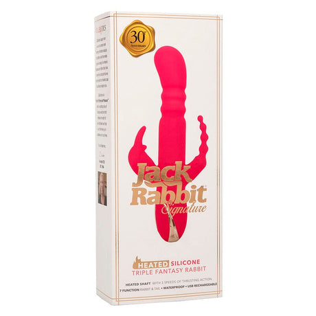 Rabbit-Vibrator Jack Fantasy Dreifach Beheizt Rosa 14,5 x 3,75 cm