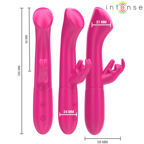 Rabbit-Vibrator Julieta Rabbit 10 Vibrationen Rosa 18,6 cm