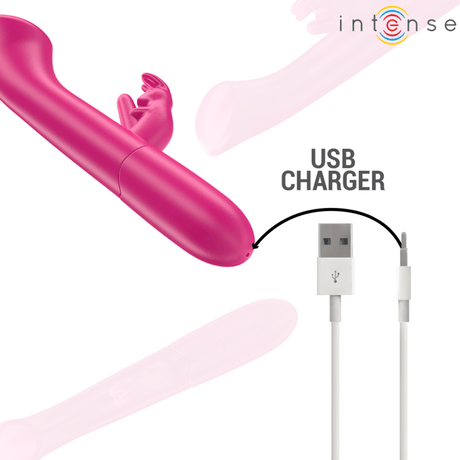 Rabbit-Vibrator Julieta Rabbit 10 Vibrationen Rosa 18,6 cm