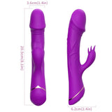 Rabbit-Vibrator Kaninchen Silikon Lila