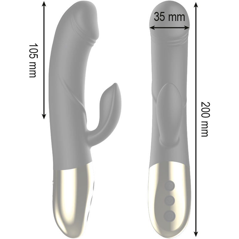 Rabbit-Vibrator Leistungsstarker Anatomischer mit Kaninchen