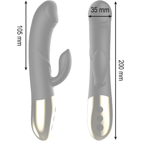Rabbit-Vibrator Leistungsstarker Anatomischer mit Kaninchen