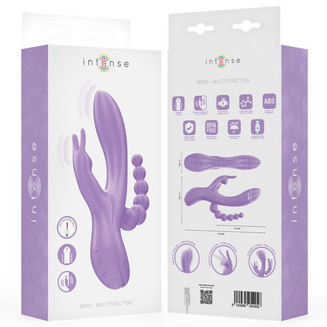 Rabbit-Vibrator Miko Dreifachvibrator Rabbit & Stimulator & Anal 7 Vibrationen Lila