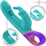 Rabbit-Vibrator Monica Rabbit mit Rotierendem g-Spot-Stimulator Blau 22,5 x 3,5 cm