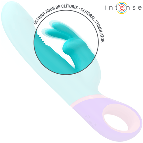 Rabbit-Vibrator Monica Rabbit mit Rotierendem g-Spot-Stimulator Blau 22,5 x 3,5 cm