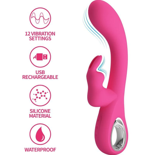 Rabbit-Vibrator Novak 12 Vibrationen Rosa