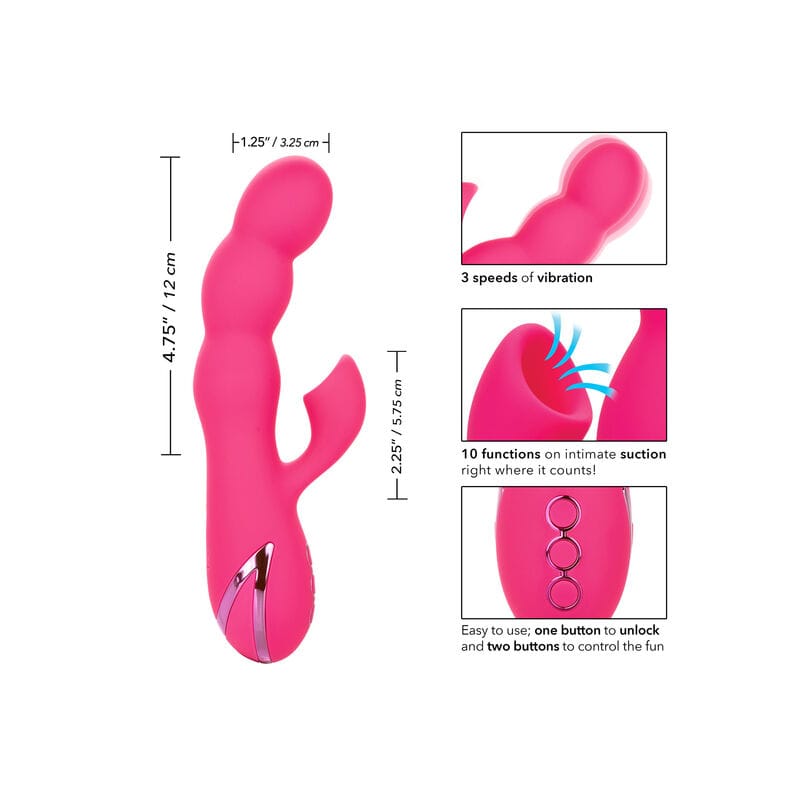 Rabbit-Vibrator Oceanside Orgasm Rosa 12 x 3,25 cm – Ansicht 2