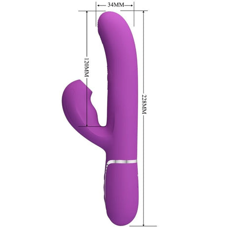 Rabbit-Vibrator Perlita 3 in 1 Multifunktions- Lila