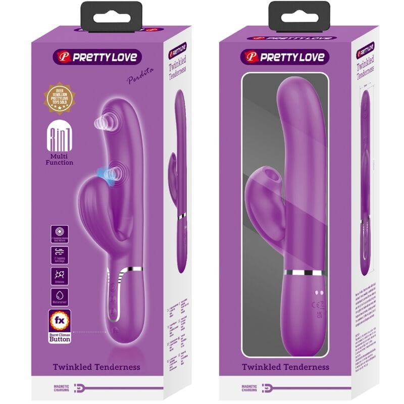 Rabbit-Vibrator Perlita 3 in 1 Multifunktions Lila – Ansicht 8