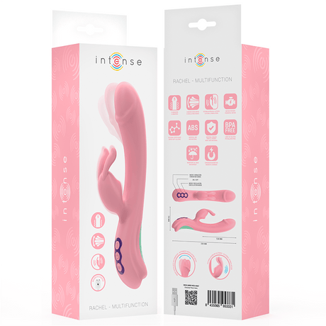 Rabbit-Vibrator Rachel Rabbit 5 Vibrationen Rosa 23 x 3,6 cm