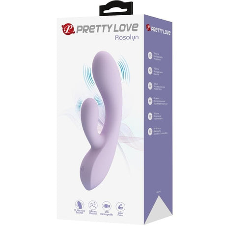 Rabbit-Vibrator Rosolyn Rabbit 10 Vibrationen Lila
