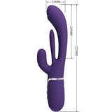 Rabbit-Vibrator Shania Triple Multifunktion Lila – Ansicht 9