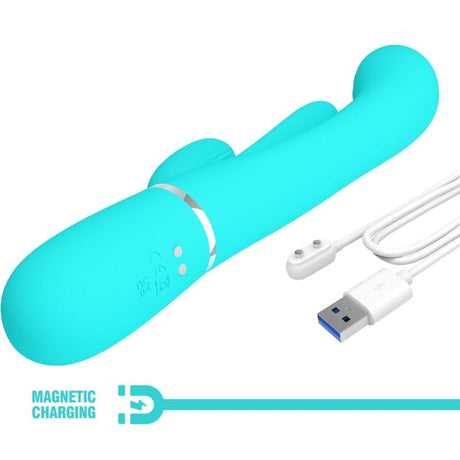 Rabbit-Vibrator Shania Triple Rabbit Multifunktionsvibrator 3 in 1 Blau