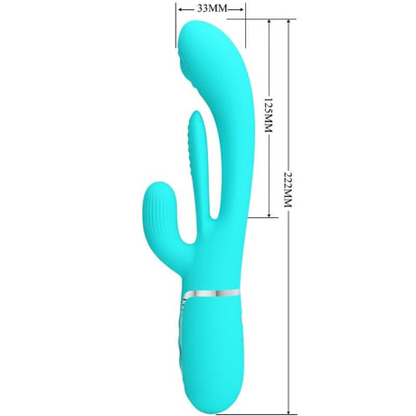 Rabbit-Vibrator Shania Triple Rabbit Multifunktionsvibrator 3 in 1 Blau