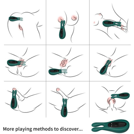 Rabbit-Vibrator Stimulator & Kaninchen Grün
