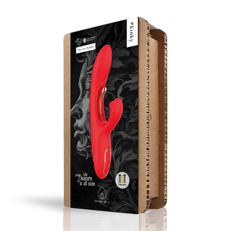 Rabbit-Vibrator The Ace mit drei Motoren Rot 23 x 4 cm – Ansicht 2