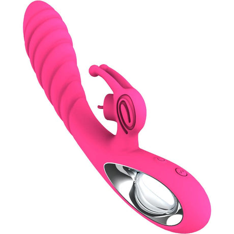Rabbit-Vibrator Vicky Rabbit mit Fuchsia-Zugringzunge