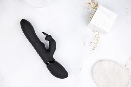 Rabbit-Vibrator Vive Amoris Rotierende Perlen Schwarz 23 x 3,5 cm – Ansicht 6