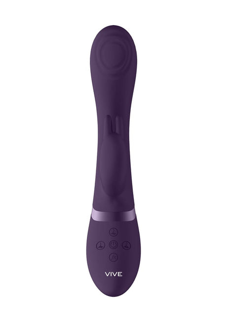 Rabbit-Vibrator Vive Cato Pulse Rabbit Lila 21,5 x 3,6 cm – Ansicht 4