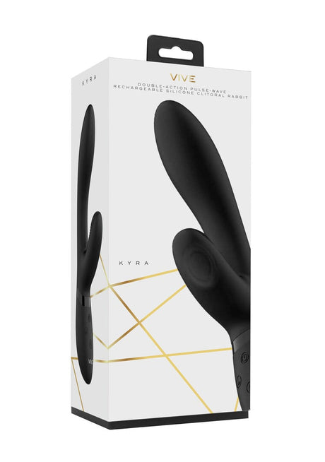 Rabbit-Vibrator Vive Kyra Pulse Rabbit Schwarz 21,3 x 3,5 cm – Ansicht 2