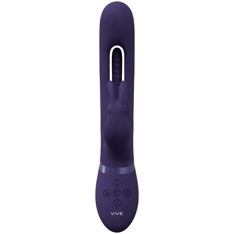 Rabbit-Vibrator Vive Mika mit klopfender Zunge Lila 23,2 x 3 cm – Ansicht 6
