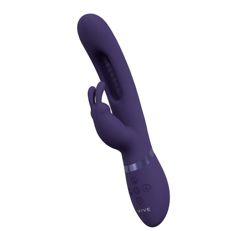 Rabbit-Vibrator Vive Mika mit klopfender Zunge Lila 23,2 x 3 cm – Ansicht 4