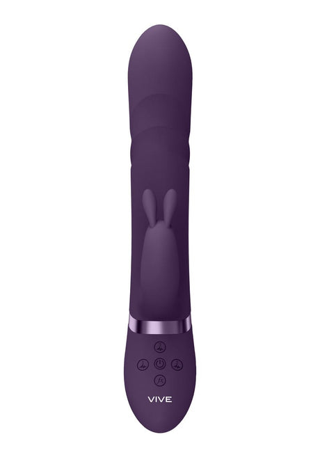 Rabbit-Vibrator Vive Nari mit rotierenden Perlen Lila 24,1 x 3,8 cm – Ansicht 3
