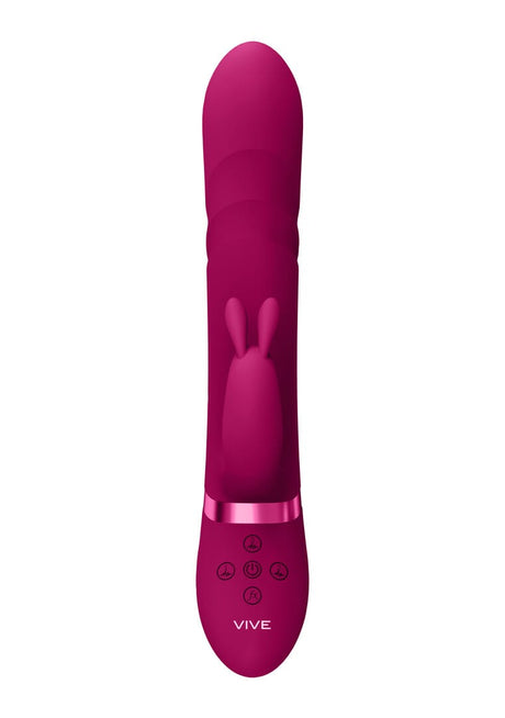 Rabbit-Vibrator Vive Nari mit rotierenden Perlen Pink 24,1 x 3,8 cm – Ansicht 3