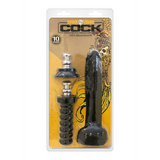 Realistischer Dildo Boneyard Cock Tool Kit Schwarz 25,4 cm – Ansicht 2