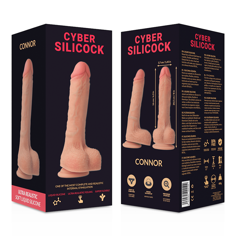 Realistischer Dildo Connor Flüssigsilikon 16 x 3,7 cm – Ansicht 6