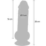 Realistischer Dildo Deluxe mit Hoden Extra Dick 16 x 5 cm – Ansicht 4