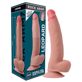 Realistischer Dildo Doppeldichte Leopard 23 x 4,77 cm