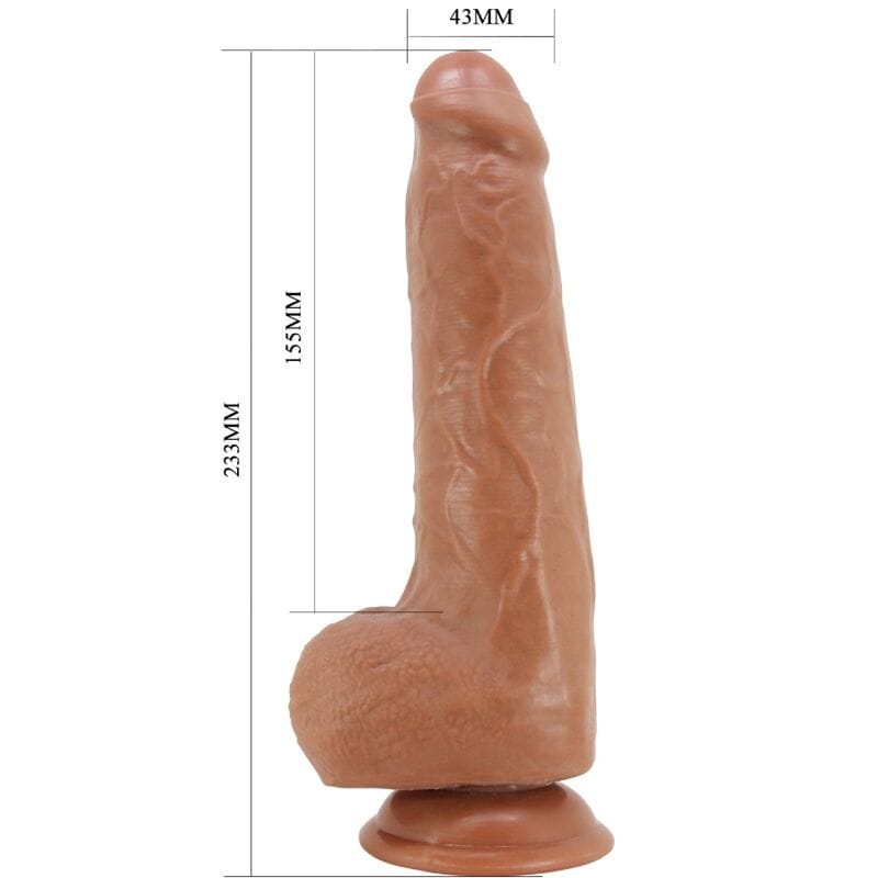Realistischer Dildo Draco Modell 2 Hautfarbe 23 cm – Ansicht 5