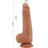 Realistischer Dildo Draco Modell 2 Hautfarbe 23 cm – Ansicht 5