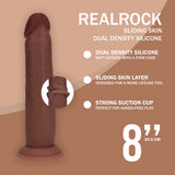 Realistischer Dildo Dual Density Gleithaut 20,5 x Ø 4,3 cm – Ansicht 6