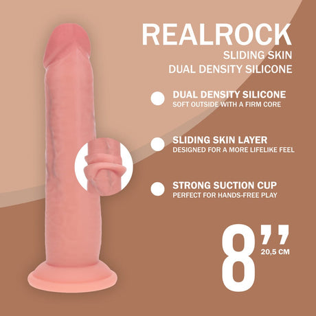 Realistischer Dildo Dual Density Gleithaut 20,5 x Ø 4,3 cm – Ansicht 13