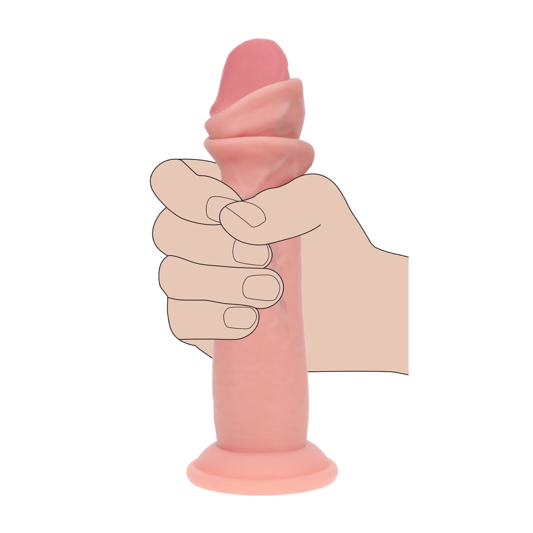 Realistischer Dildo Dual Density Gleithaut 20,5 x Ø 4,3 cm – Ansicht 14