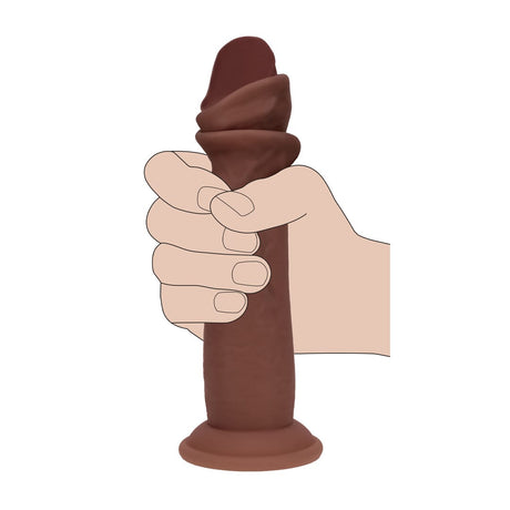Realistischer Dildo Dual Density Gleithaut 20,5 x Ø 4,3 cm – Ansicht 7
