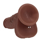 Realistischer Dildo Dual Density vibrierend stoßend mit Hoden 20,3 x Ø 4 cm – Ansicht 5