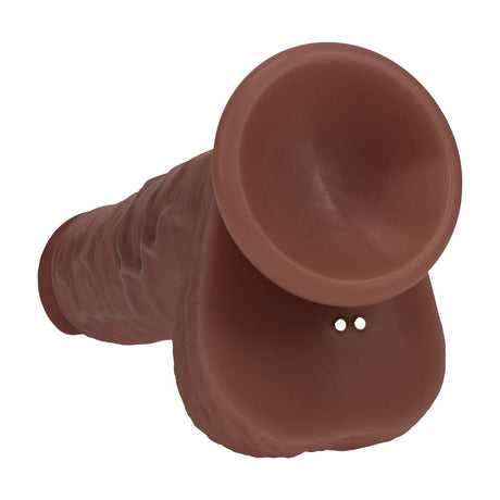 Realistischer Dildo Dual Density vibrierend stoßend mit Hoden 20,3 x Ø 4 cm – Ansicht 5