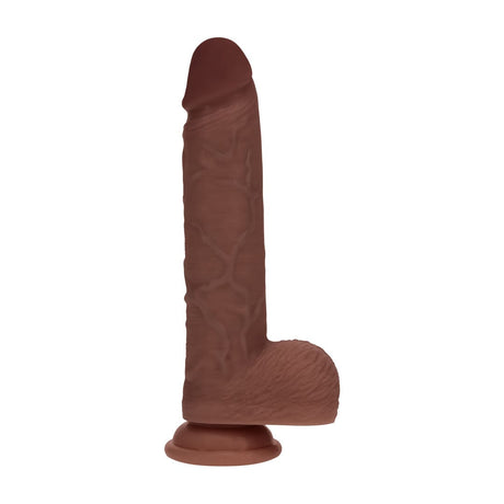 Realistischer Dildo Dual Density vibrierend stoßend mit Hoden 20,3 x Ø 4 cm – Ansicht 3