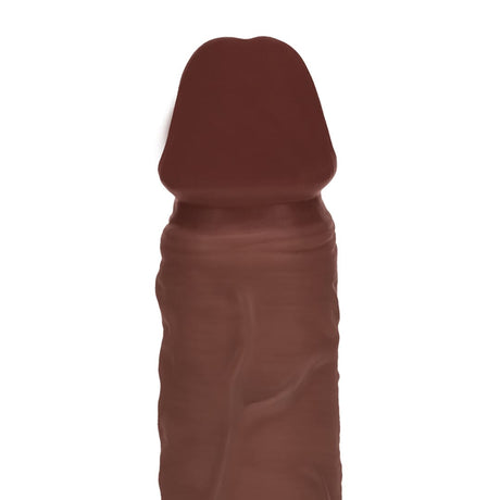 Realistischer Dildo Dual Density vibrierend stoßend mit Hoden 20,3 x Ø 4 cm – Ansicht 7