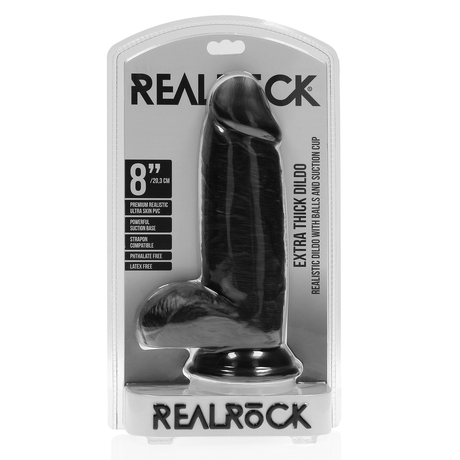 Realistischer Dildo extra dick gerade mit Hoden 16,5 x Ø 6,6 cm – Ansicht 2
