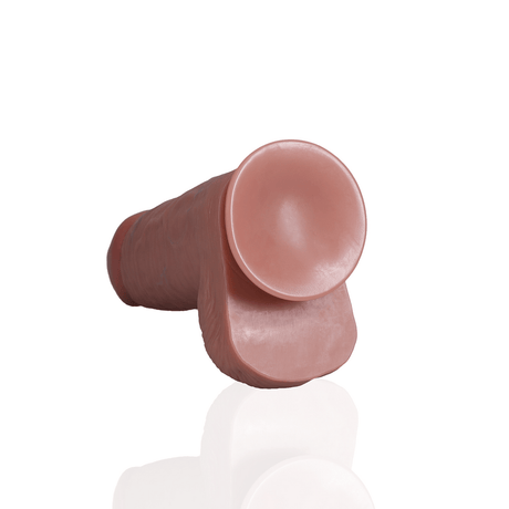 Realistischer Dildo extra dick gerade mit Hoden 20,3 x Ø 8 cm – Ansicht 12