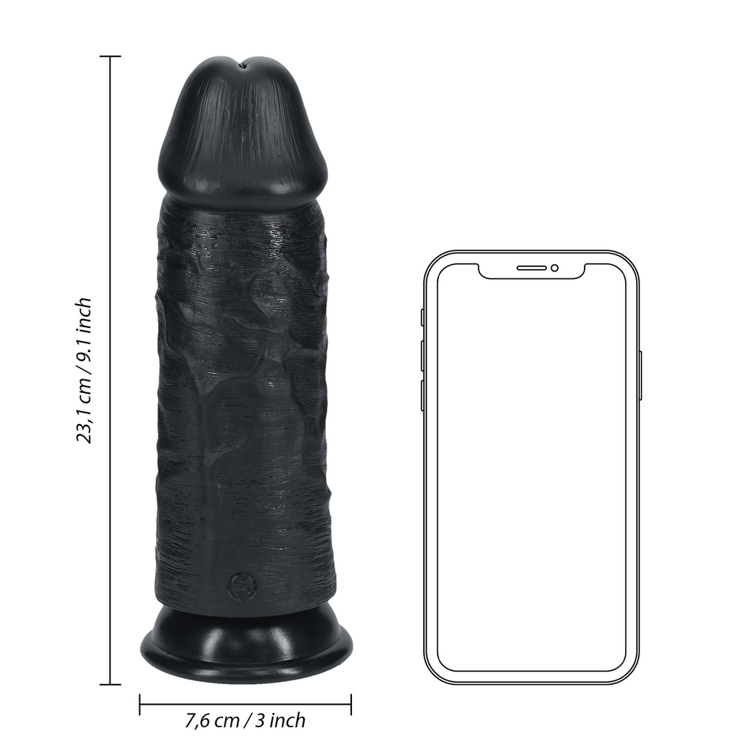 Realistischer Dildo extra dick gerade ohne Hoden 23 x Ø 7,6 cm – Ansicht 7