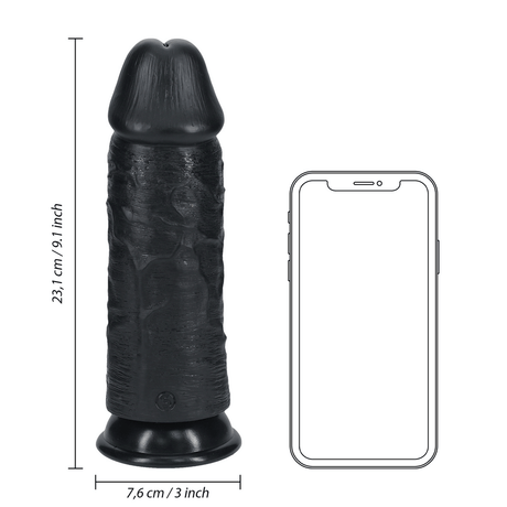Realistischer Dildo extra dick gerade ohne Hoden 23 x Ø 7,6 cm – Ansicht 7