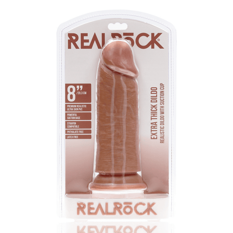 Realistischer Dildo extra dick gerade ohne Hoden Hautfarbe 20,3 x Ø 6,6 cm – Ansicht 9